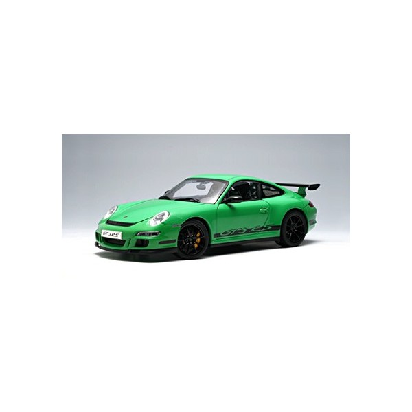 AutoArt 1/12 Porsche 997 GT3 RS (GREEN W/ BLACK STRIPES)